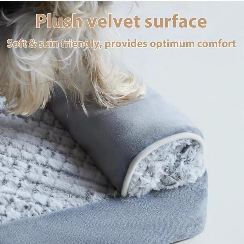 【Father'S Day Special】Orthopedic Dog Bed for Large Size Dogs, Supportive Memory Foam Dog Sofa with Washable Removable Cover, Non-Slip Base, Waterproof Pet Couch Bed
