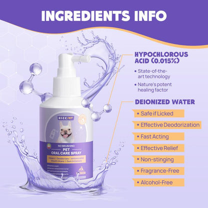 Dog & Cat Oral Care Dental Spray 5.1 Fl Oz Pet Products