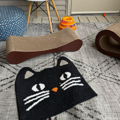 Fluffydream2In1 Cat Scratcher Lounge Bed - Soft Material, Curved Design, Ideal for Cats, Versatile Use