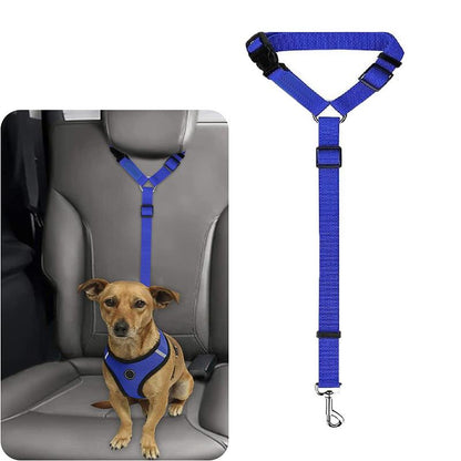 Cat Car Seat Belt Leash for Pets, Adjustable Pet Safety Strap, Car Seat Belt Dog Leash, Durable Car Safety Leash for Small Dogs, Dog Traction Rope