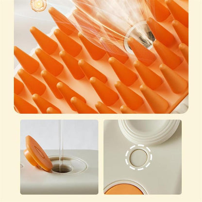 Steam Pet Brush for Pet Hair 3-IN-1 Steamy Cat Brush Grooming Comb for Dog Steam Brush for Cats Remove Flying Fur Steam Advanced Pet Hair Removal Comb Pet Pal Brush Cleaning,Pet Steam Brush,Cat Dog Hair Remover, Adjustable Pet Hair Remover,Pet Steamy Mist